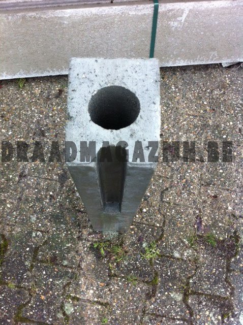 Betongleufpaal begin- eind