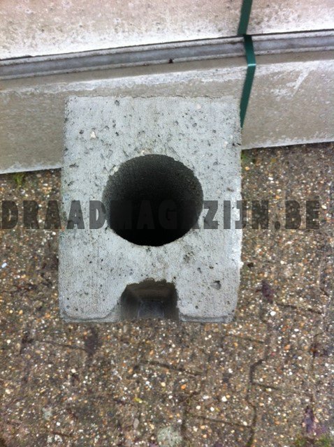 Betongleufpaal begin- eind