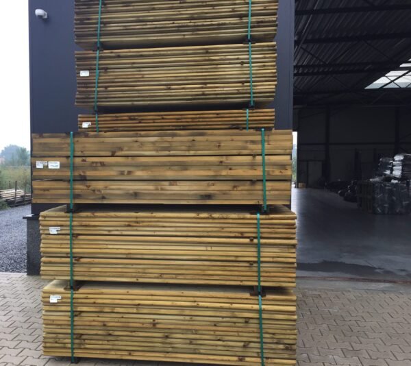 Tand en groef klikplanken met beton