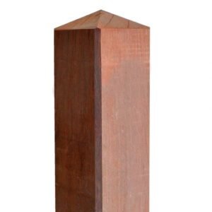 Poortpalen 140×140 x 2400 mm hardhout (Okan)