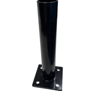 Voetplaat plat ronde paal dia 60 – RAL 9005