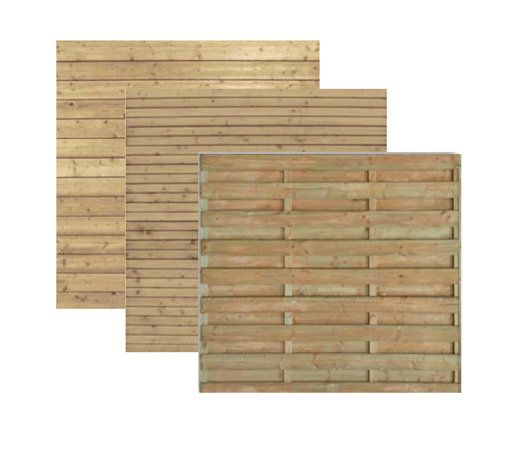 Deur voor houten tuinscherm