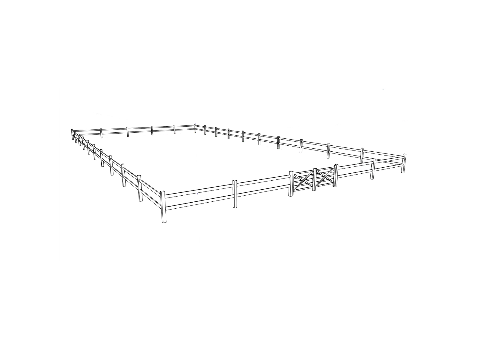 Rijbak Pakket 15M x 30M 2-liggers