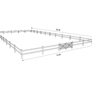 Rijbak Pakket 15M x 30M 2-liggers