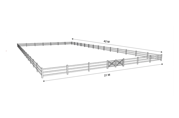 RIJBAK PAKKET 21M X 42M 3-LIGGERS