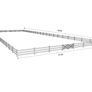 RIJBAK PAKKET 21M X 60M 3-LIGGERS