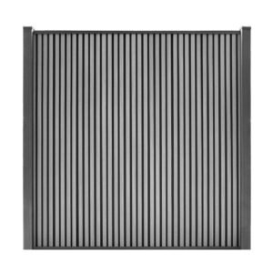 Composiet schutting Rhombus verticaal grijs