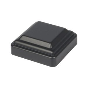 paaldop-zwart.jpg Paaldop Aluminium Composiet schuttingpaal