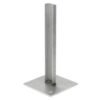 Paalhouder inox