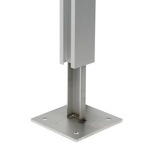 Paalhouder inox