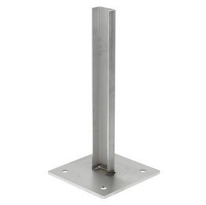 Paalhouder inox