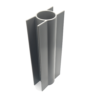 PVC plaathouder ronde paal