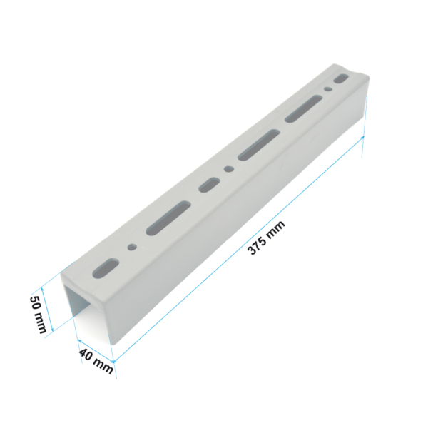 PVC plaathouder U-model – 38 cm