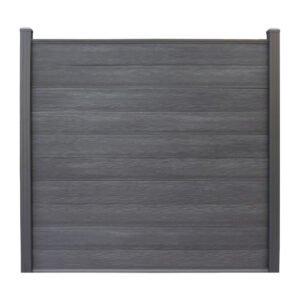 Composiet schutting zwart
