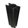 PVC plaathouder ronde paal